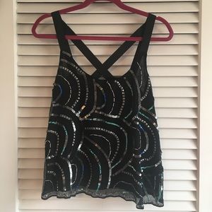 Free People Beaded Top